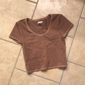 Urban Outfitters Nude Crop Top